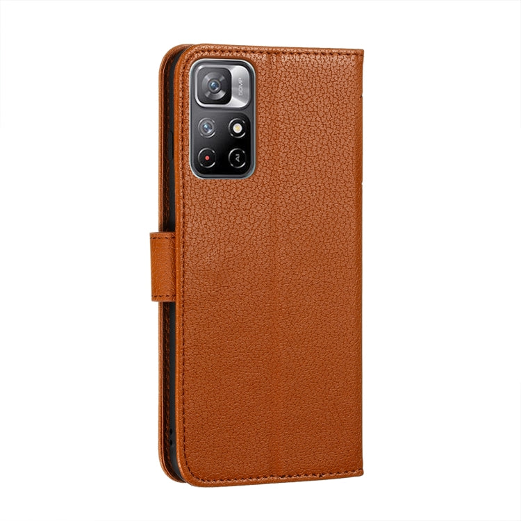 For Xiaomi Redmi Note 11 Feather Pattern Litchi Texture Leather Phone Case with Holder & Card Slots & Wallet