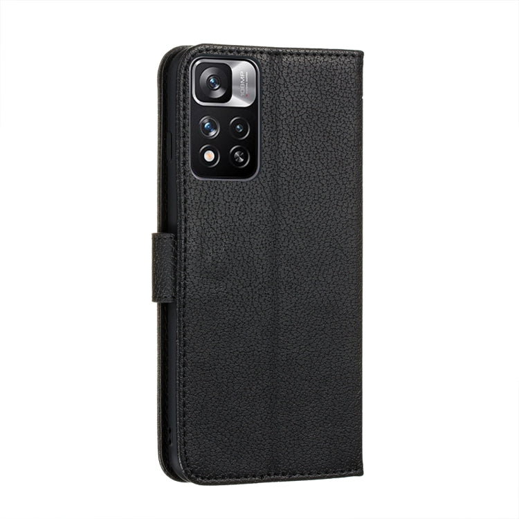 For Xiaomi Redmi Note 11 Pro Feather Pattern Litchi Texture Leather Phone Case with Holder & Card Slots & Wallet