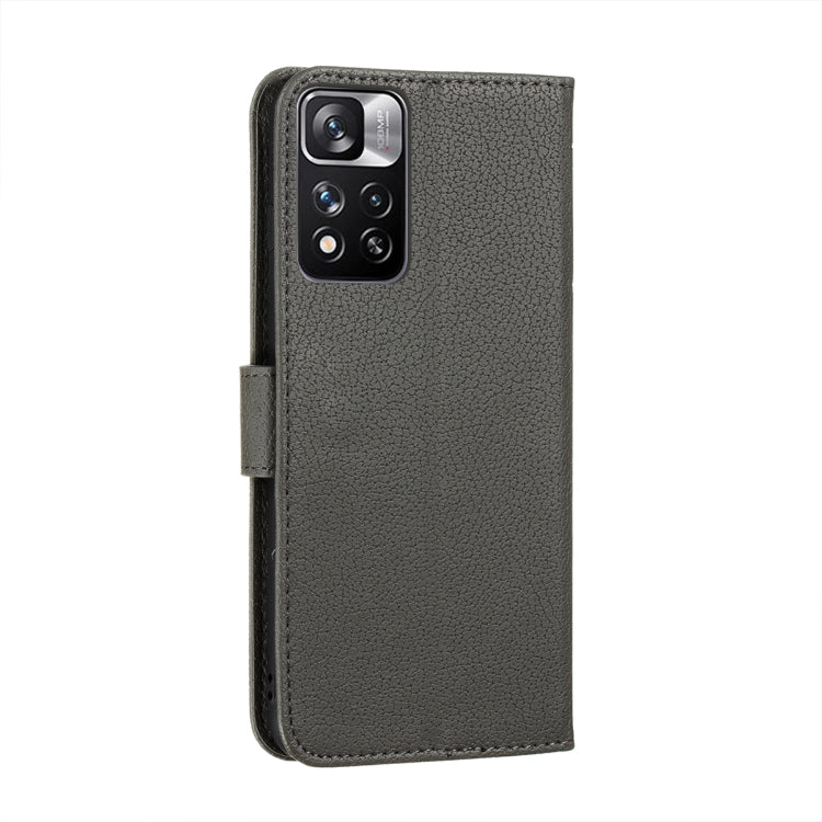 For Xiaomi Redmi Note 11 Pro Feather Pattern Litchi Texture Leather Phone Case with Holder & Card Slots & Wallet