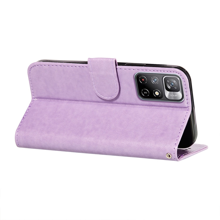 For Xiaomi Redmi Note 11 Solid Color Leather Phone Case with Holder & Card Slots & Wallet & Lanyard