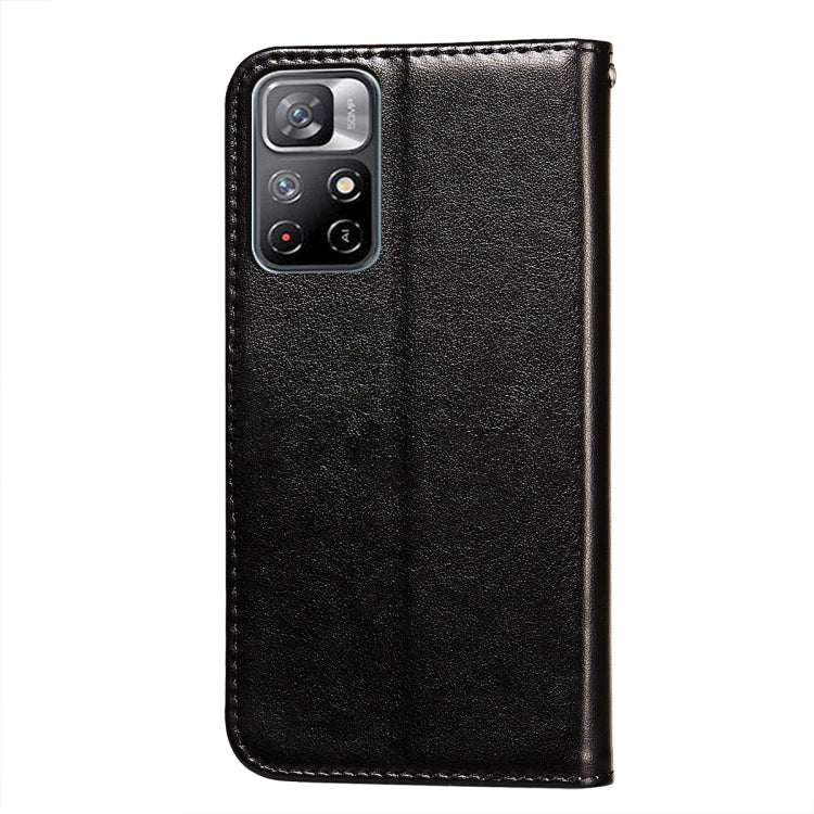 For Xiaomi Redmi Note 11 Solid Color Leather Phone Case with Holder & Card Slots & Wallet & Lanyard