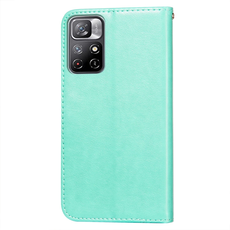 For Xiaomi Redmi Note 11 Solid Color Leather Phone Case with Holder & Card Slots & Wallet & Lanyard