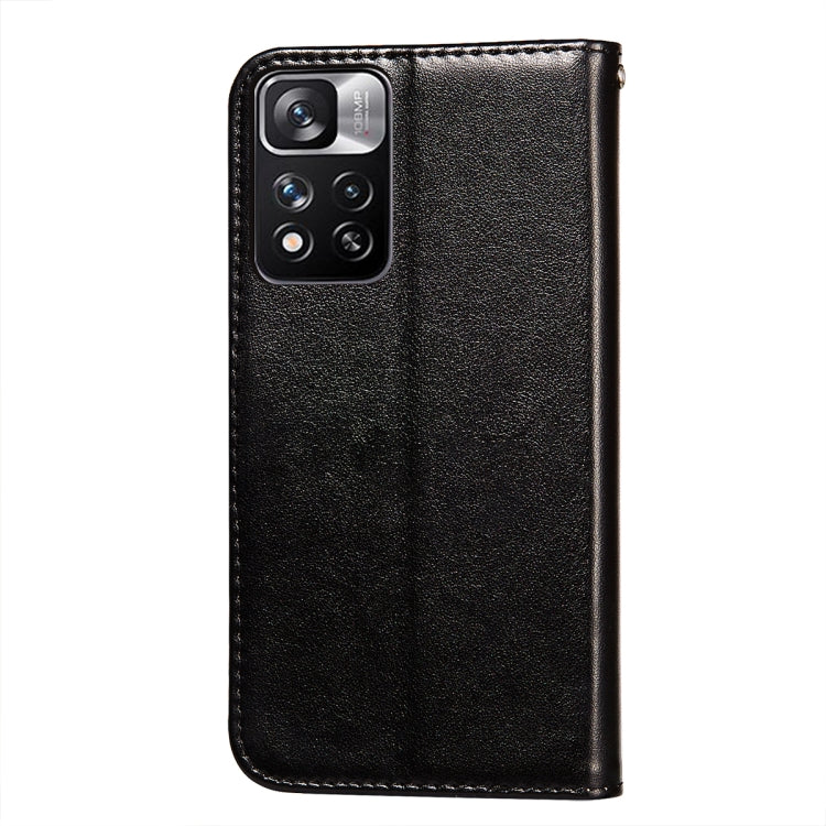 For Xiaomi Redmi Note 11 Pro Solid Color Leather Phone Case with Holder & Card Slots & Wallet & Lanyard