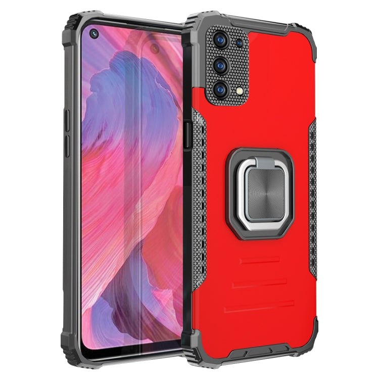 For OPPO A93 5G / A74 5G / A54 5G Fierce Warrior Series Armor Aluminum Alloy + TPU Phone Case with Ring Holder