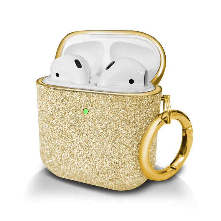 Electroplating Glitter Powder Wireless Earphone Protective Case For AirPods 1 / 2