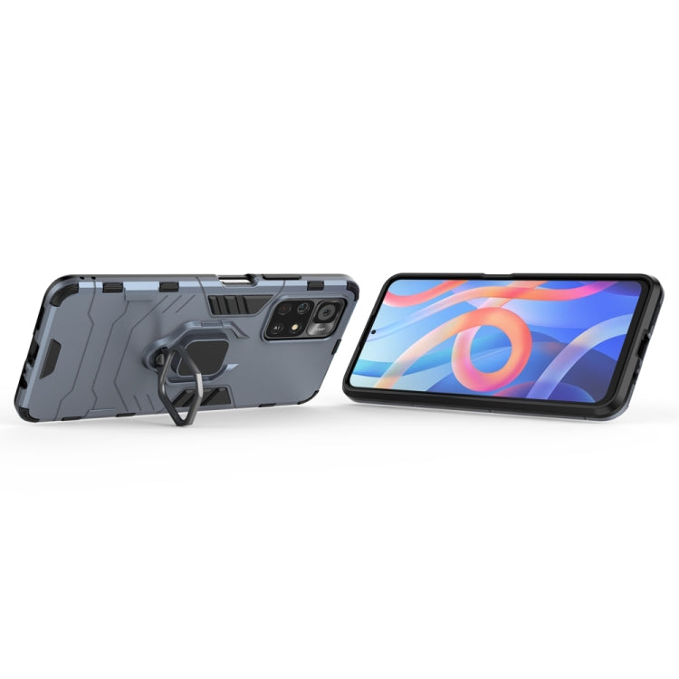 For Xiaomi Redmi Note 11 China / Poco M4 Pro 5G PC + TPU Shockproof Protective Phone Case with Magnetic Ring Holder