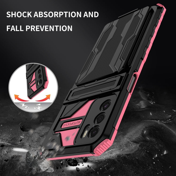 For OPPO A16 Kickstand Armor Card Wallet Phone Case