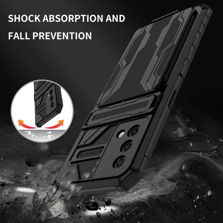 For OPPO A74 Kickstand Armor Card Wallet Phone Case