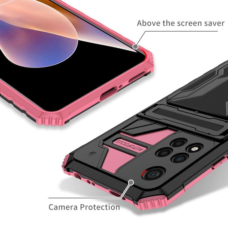 For Xiaomi Redmi Note 11 Pro Kickstand Armor Card Wallet Phone Case