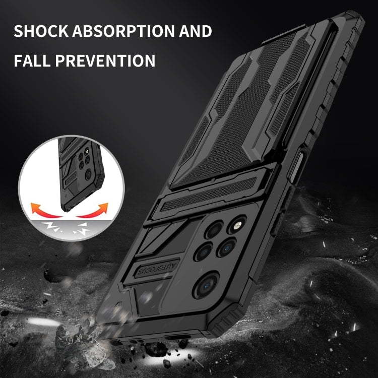 For Xiaomi Redmi Note 11 Pro Kickstand Armor Card Wallet Phone Case