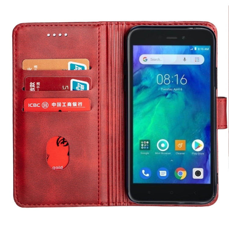 For Xiaomi Redmi Go Calfskin Texture Horizontal Flip Leather Case with Holder & Card Slots