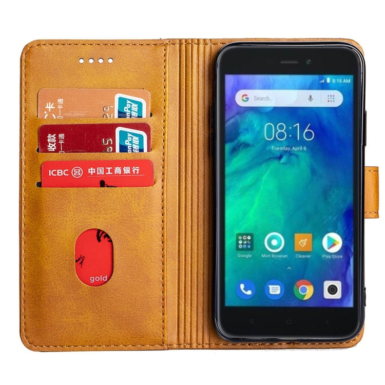 For Xiaomi Redmi Go Calfskin Texture Horizontal Flip Leather Case with Holder & Card Slots
