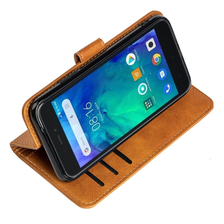 For Xiaomi Redmi Go Calfskin Texture Horizontal Flip Leather Case with Holder & Card Slots