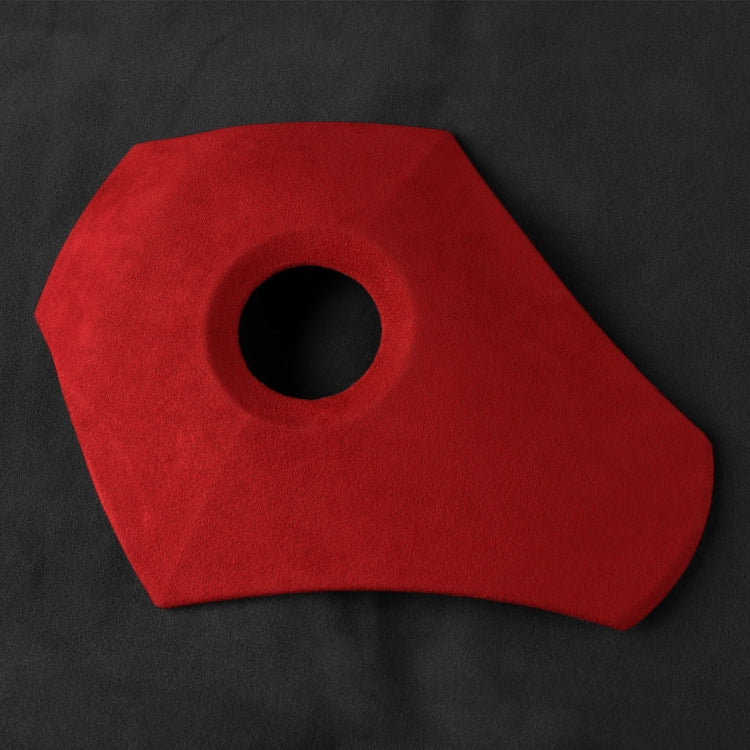 Car Suede Wrap Steering Wheel Decorative Cover for BMW E60 5 Series 2003-2012 Low-level Configuration Version, Left and Right Drive Universal