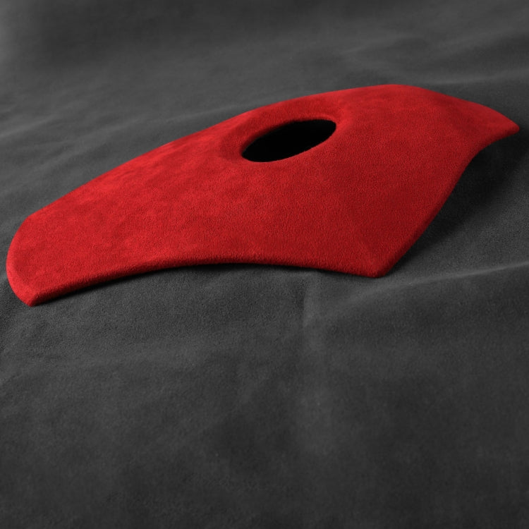 Car Suede Wrap Steering Wheel Decorative Cover for BMW E60 5 Series 2003-2012 Low-level Configuration Version, Left and Right Drive Universal