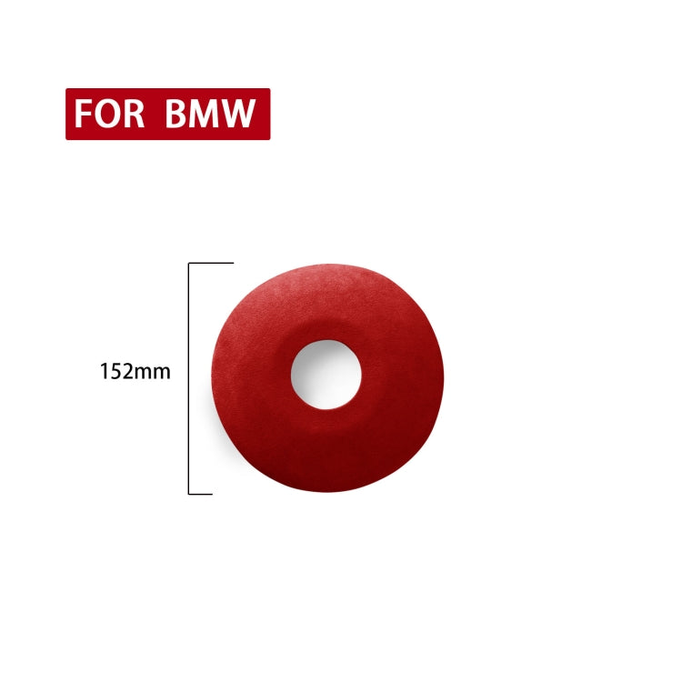 Car Suede Wrap Steering Wheel Decorative Cover for BMW M3 E46 2003-2012 / 3 Series, Left and Right Drive Universal