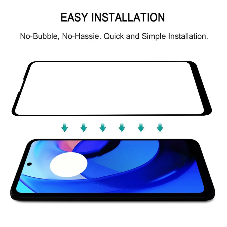 25 PCS Full Glue Cover Screen Protector Tempered Glass Film For Motorola Moto E30