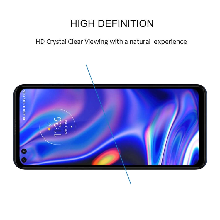 25 PCS Full Glue Cover Screen Protector Tempered Glass Film For Motorola One 5G UW