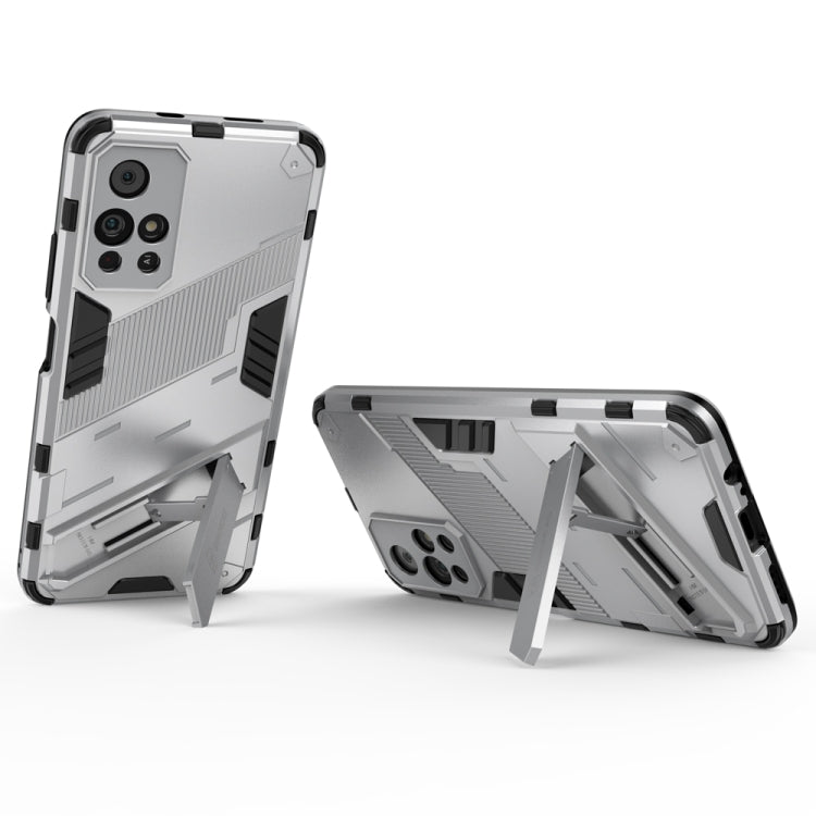 For Xiaomi Redmi Note 11 China Punk Armor 2 in 1 PC + TPU Shockproof Phone Case with Invisible Holder