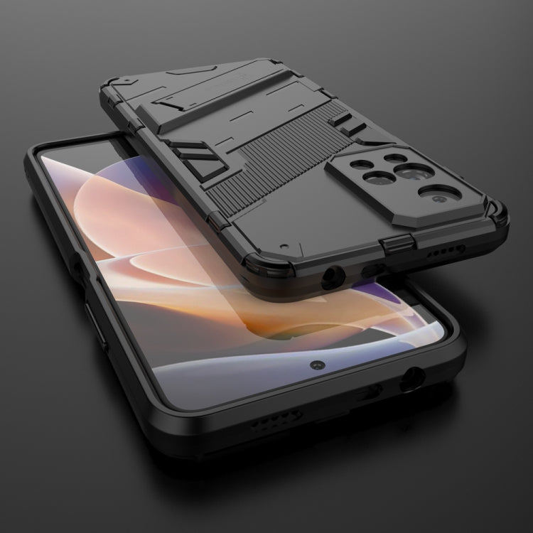 For Xiaomi Redmi Note 11 Pro / Note 11 Pro+ Punk Armor 2 in 1 PC + TPU Shockproof Phone Case with Invisible Holder