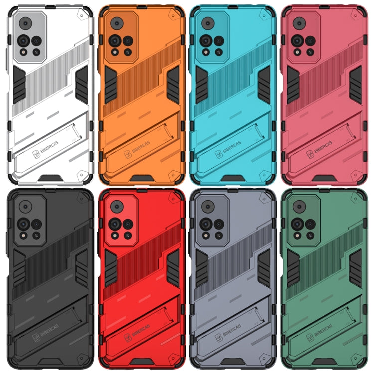 For Xiaomi Redmi Note 11 Pro / Note 11 Pro+ Punk Armor 2 in 1 PC + TPU Shockproof Phone Case with Invisible Holder