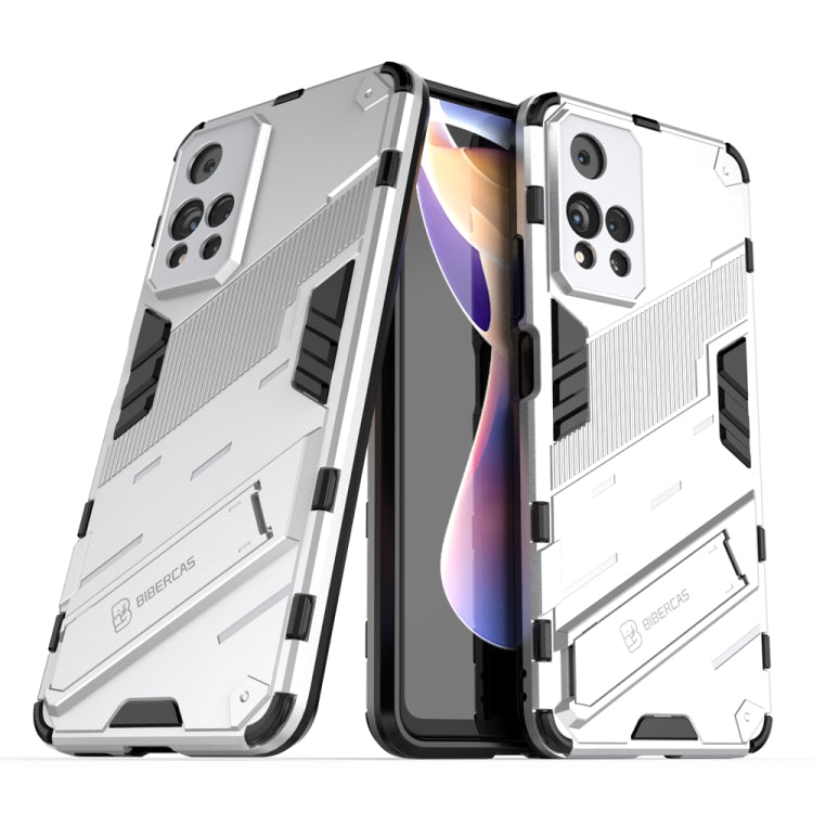 For Xiaomi Redmi Note 11 Pro / Note 11 Pro+ Punk Armor 2 in 1 PC + TPU Shockproof Phone Case with Invisible Holder