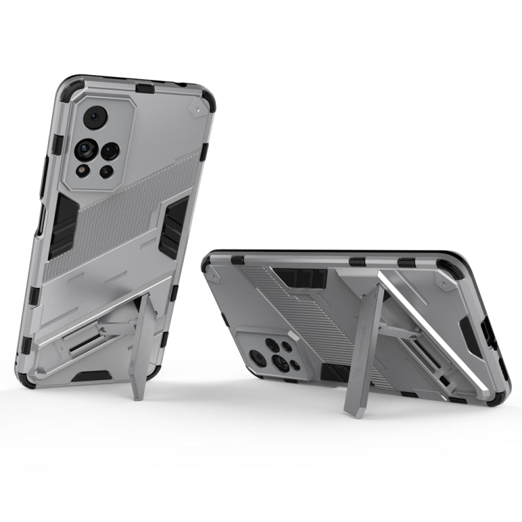 For Xiaomi Redmi Note 11 Pro / Note 11 Pro+ Punk Armor 2 in 1 PC + TPU Shockproof Phone Case with Invisible Holder