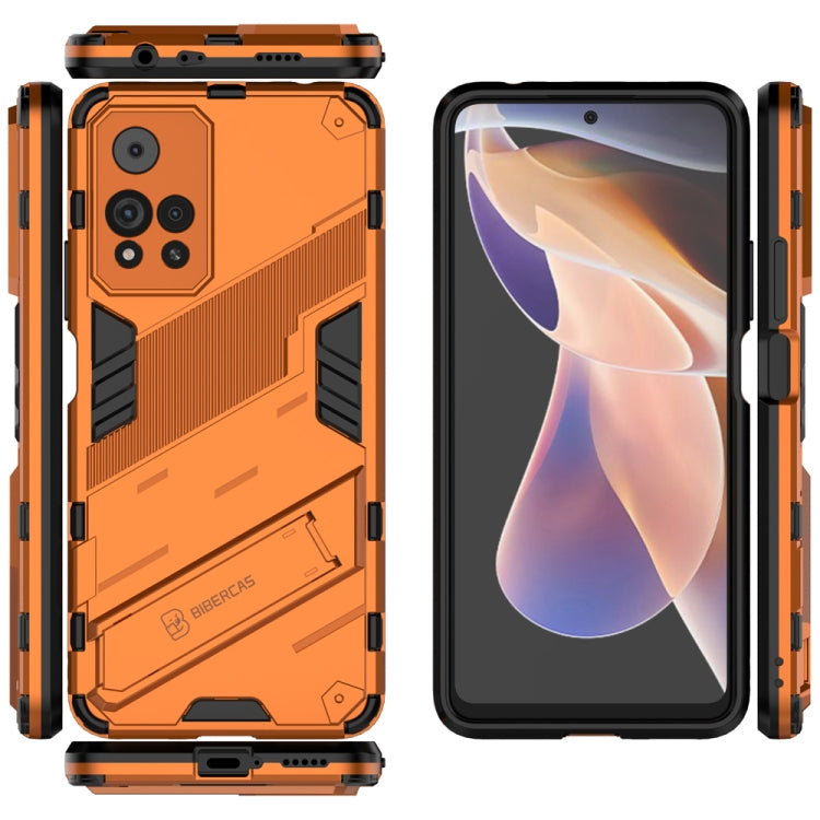 For Xiaomi Redmi Note 11 Pro / Note 11 Pro+ Punk Armor 2 in 1 PC + TPU Shockproof Phone Case with Invisible Holder