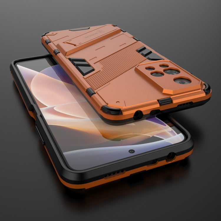 For Xiaomi Redmi Note 11 Pro / Note 11 Pro+ Punk Armor 2 in 1 PC + TPU Shockproof Phone Case with Invisible Holder