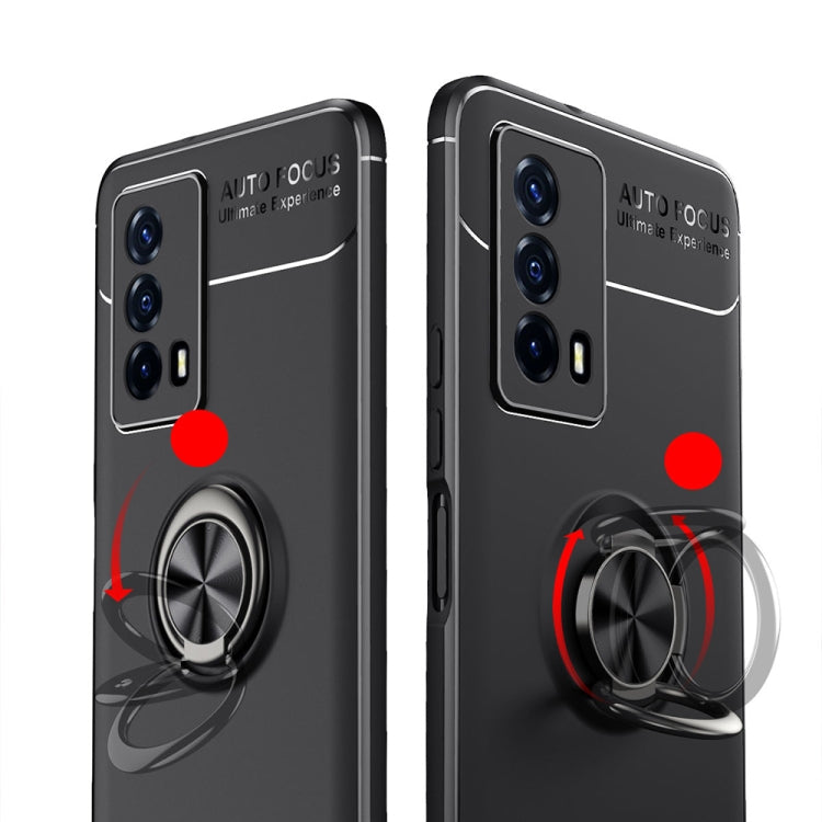 For vivo iQOO Z5 Metal Ring Holder 360 Degree Rotating TPU Phone Case