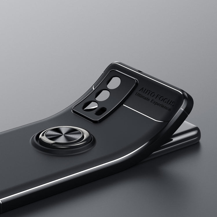 For vivo iQOO Z5 Metal Ring Holder 360 Degree Rotating TPU Phone Case