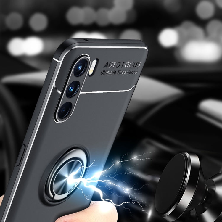 For OPPO K9 Pro Metal Ring Holder 360 Degree Rotating TPU Phone Case