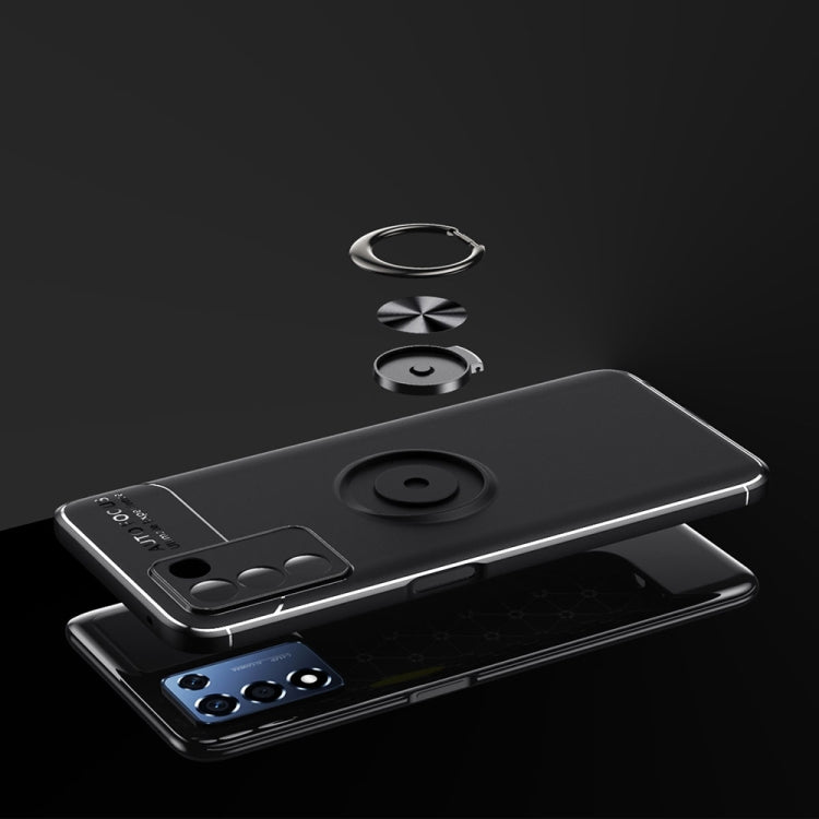 For OPPO K9s Metal Ring Holder 360 Degree Rotating TPU Phone Case