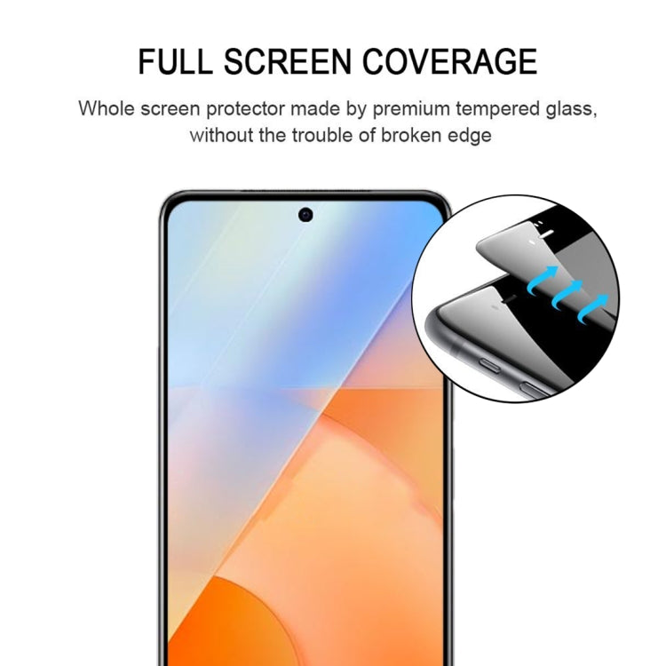 25 PCS Full Glue Cover Screen Protector Tempered Glass Film For vivo iQOO Z5
