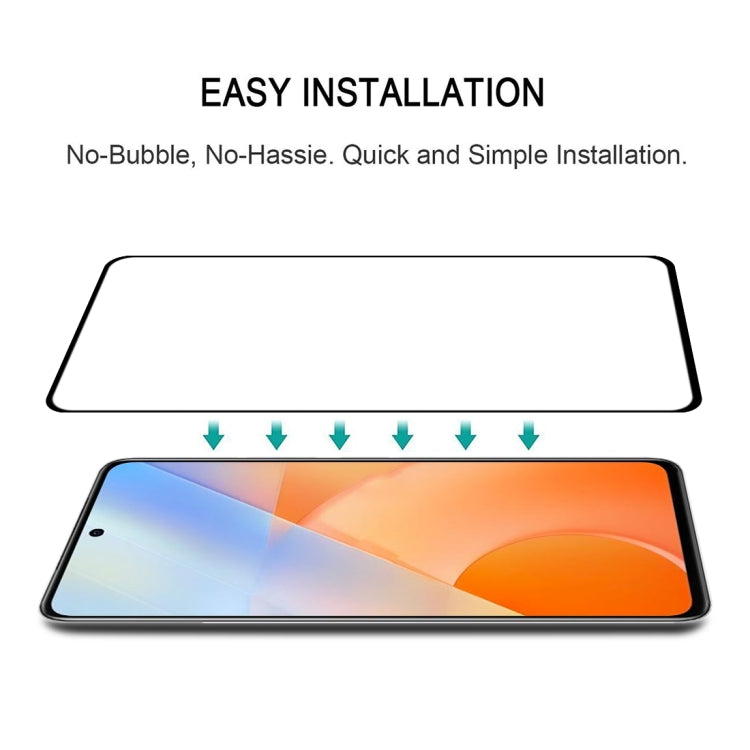 25 PCS Full Glue Cover Screen Protector Tempered Glass Film For vivo iQOO Z5
