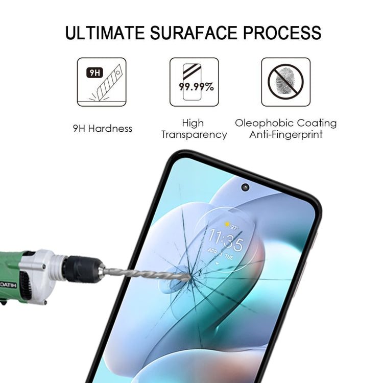 25 PCS Full Glue Cover Screen Protector Tempered Glass Film For Motorola Moto G41