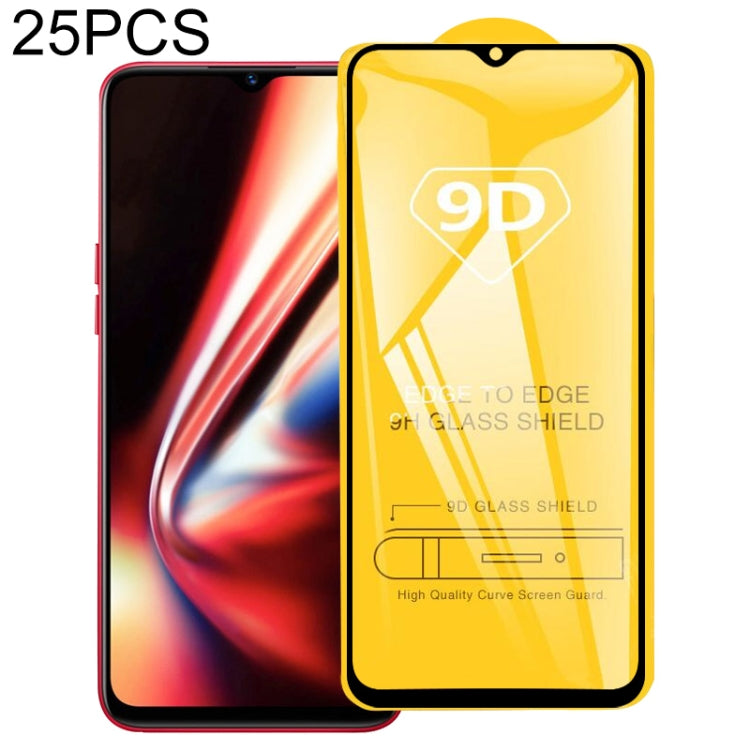 25 PCS 9D Full Glue Screen Tempered Glass Film For OPPO Realme 5s / 5