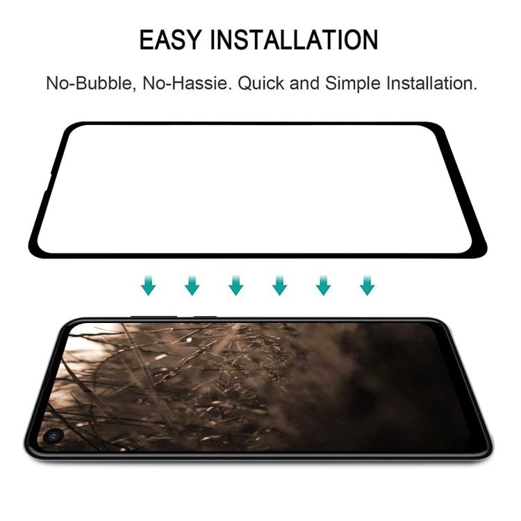 25 PCS Full Glue Cover Screen Protector Tempered Glass Film For Motorola P40