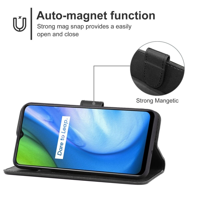 For OPPO Realme V3 / Realme Q2i Leather Phone Case