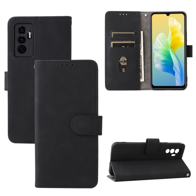 For vivo S10e / V23e Skin Feel Magnetic Buckle Calf Texture PU Phone Case