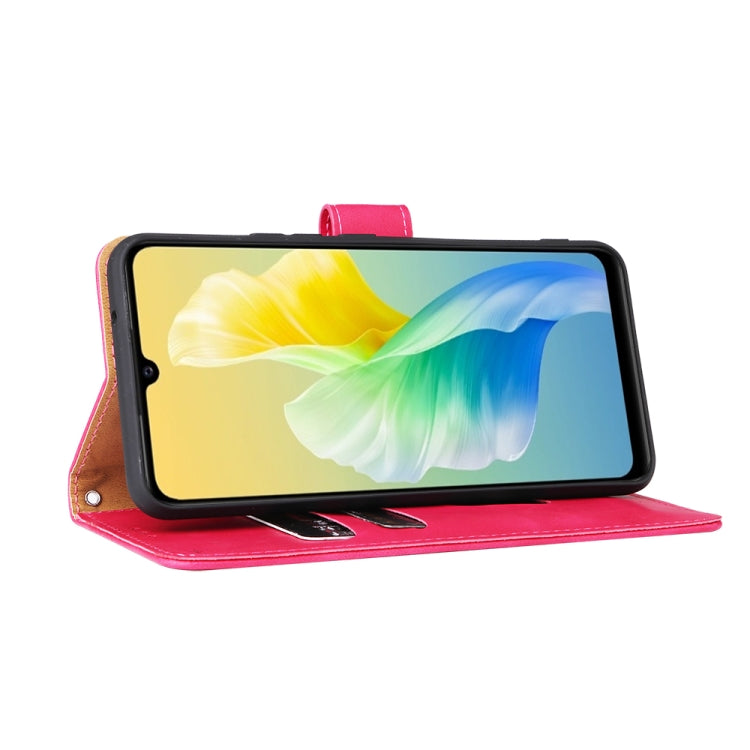 For vivo S10e / V23e Skin Feel Magnetic Buckle Calf Texture PU Phone Case