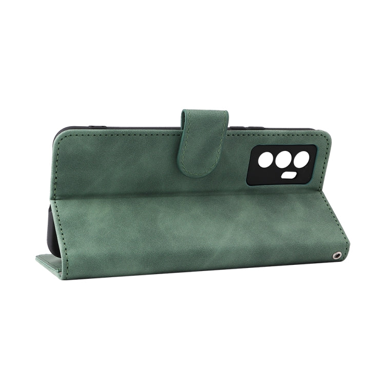 For vivo S10e / V23e Skin Feel Magnetic Buckle Calf Texture PU Phone Case