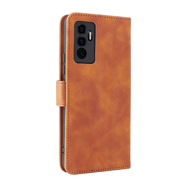 For vivo S10e / V23e Skin Feel Magnetic Buckle Calf Texture PU Phone Case