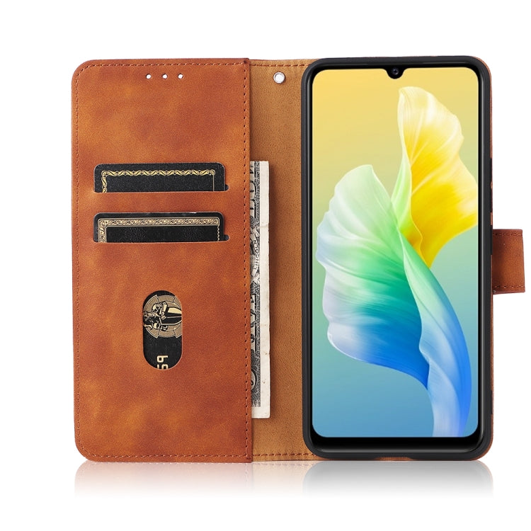 For vivo S10e / V23e Skin Feel Magnetic Buckle Calf Texture PU Phone Case