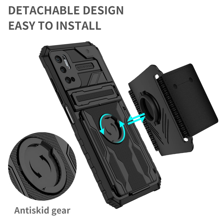 For Xiaomi Redmi Note 10 5G Armor Wristband Phone Case