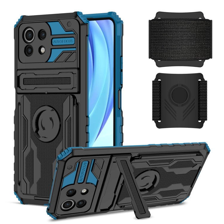 For Xiaomi Mi 11 Lite Armor Wristband Phone Case