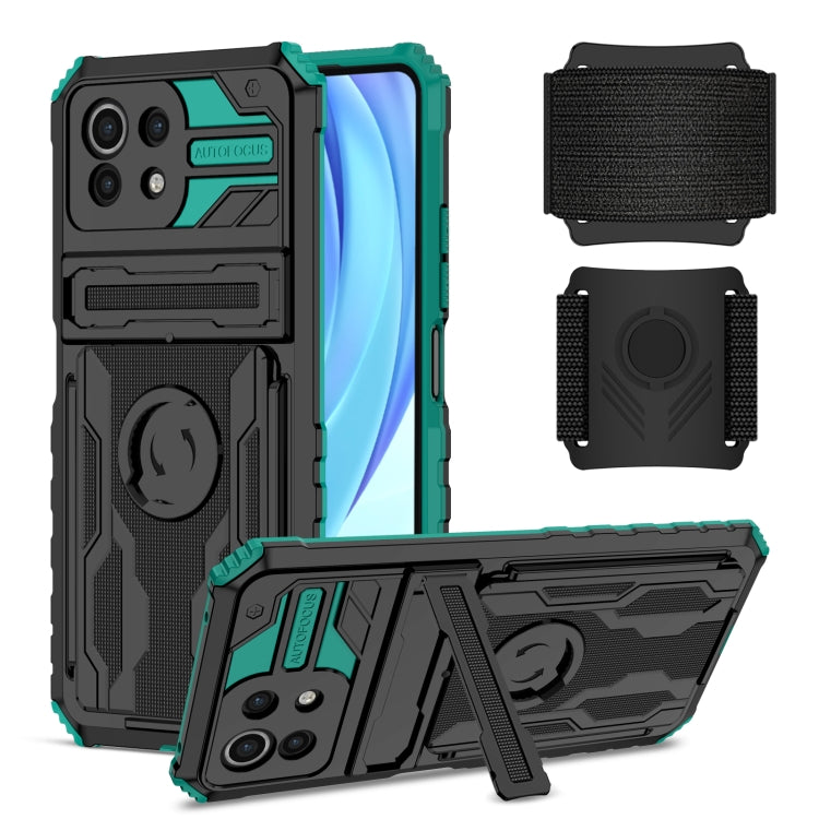 For Xiaomi Mi 11 Lite Armor Wristband Phone Case