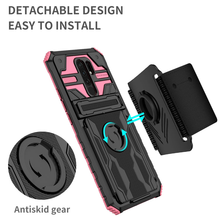 For Xiaomi Redmi 9 Armor Wristband Phone Case