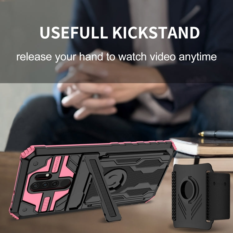 For Xiaomi Redmi 9 Armor Wristband Phone Case