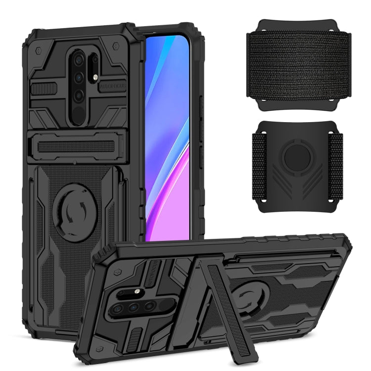 For Xiaomi Redmi 9 Armor Wristband Phone Case